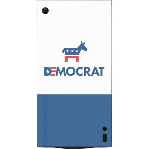 Democrat Blue And Red XBox Series X Digital Edition Console Skin